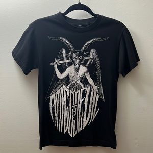 Amigo The Devil Band Baphomet T shirt Size Medium